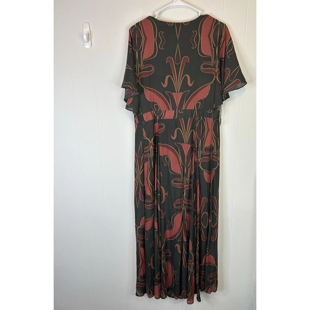 Free People Sweet Escape Floral Maxi Wrap Dress Boho Festival Size Small 198